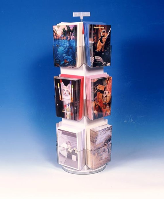 Note Greeting Card Display Rack New Acrylic 12 Pockets Counter