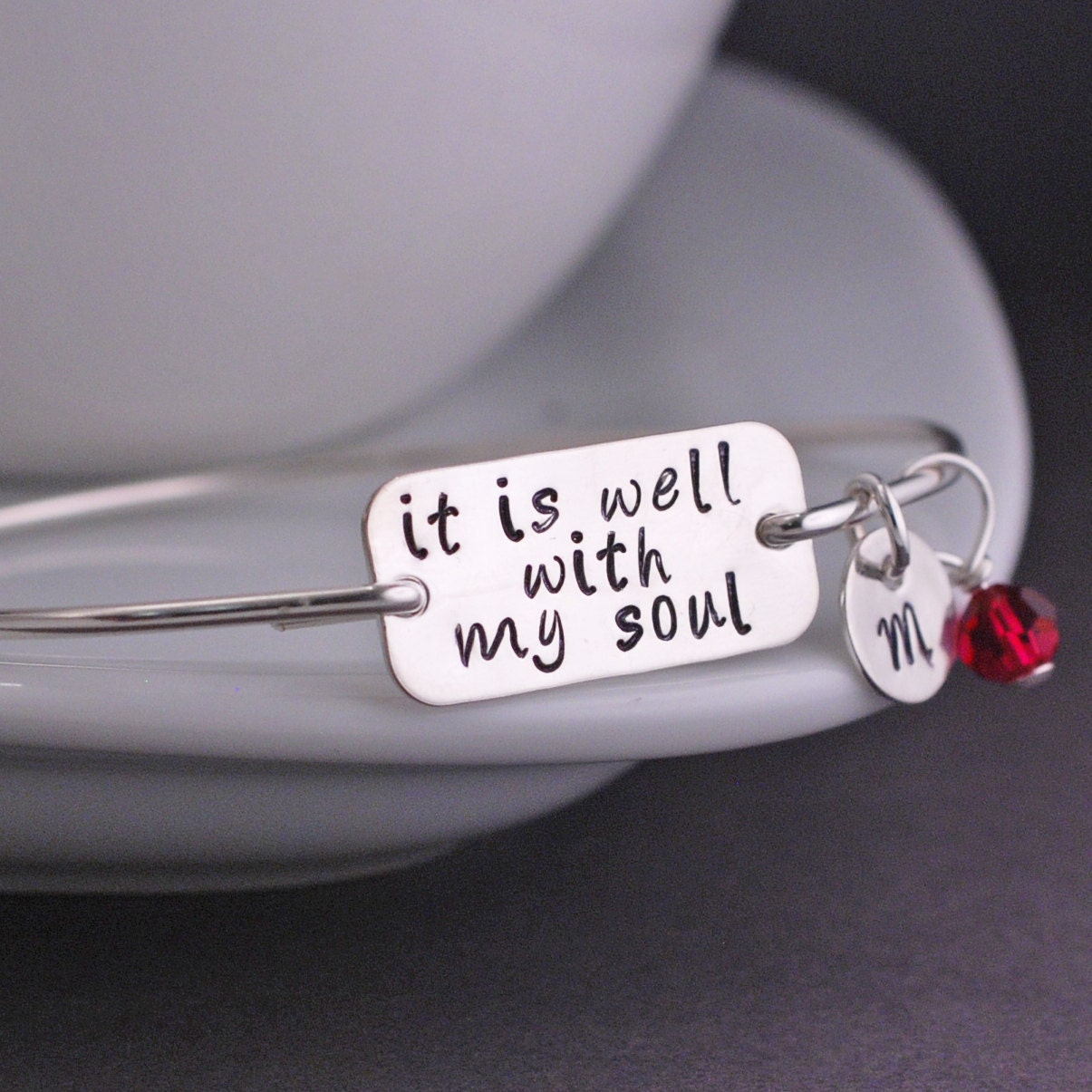 It Is Well With My Soul Bracelet Bangle Bracelet by 