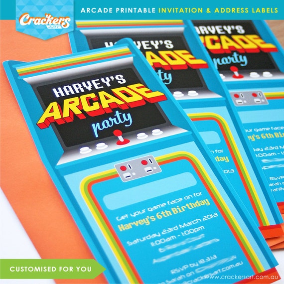 Arcade Party Invitations 8