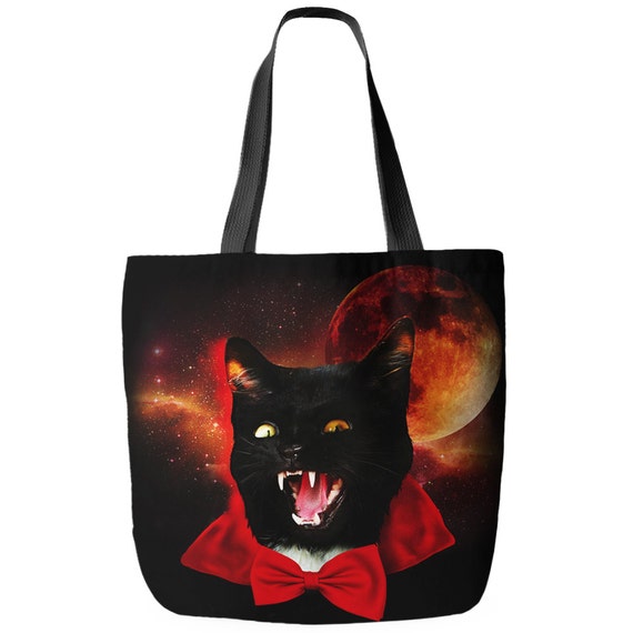 Catula, Cat, Vampire, Tote Bag, Printed in USA