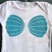 seashell bra t shirt