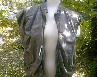 Parachute Vest - Vintage Marithe Francois Girbaud - Pour Homme - Washed Denim French - Menswear Sports Vest - Designed for Closed Europe