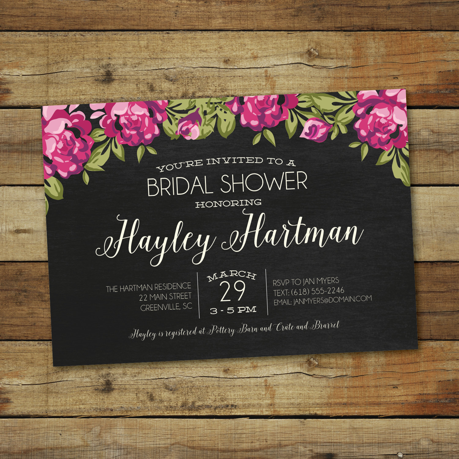 Bridal Shower Invitation Vintage wedding Shower Invite