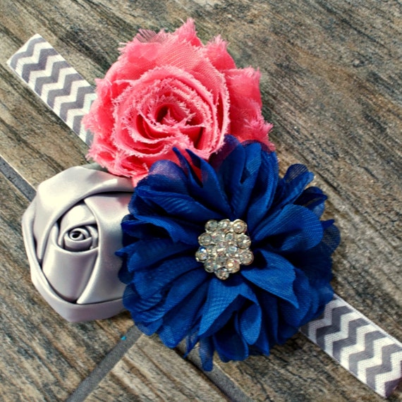 Flower Headband Flower Hairband Lace Flower by PlumesandBloomz