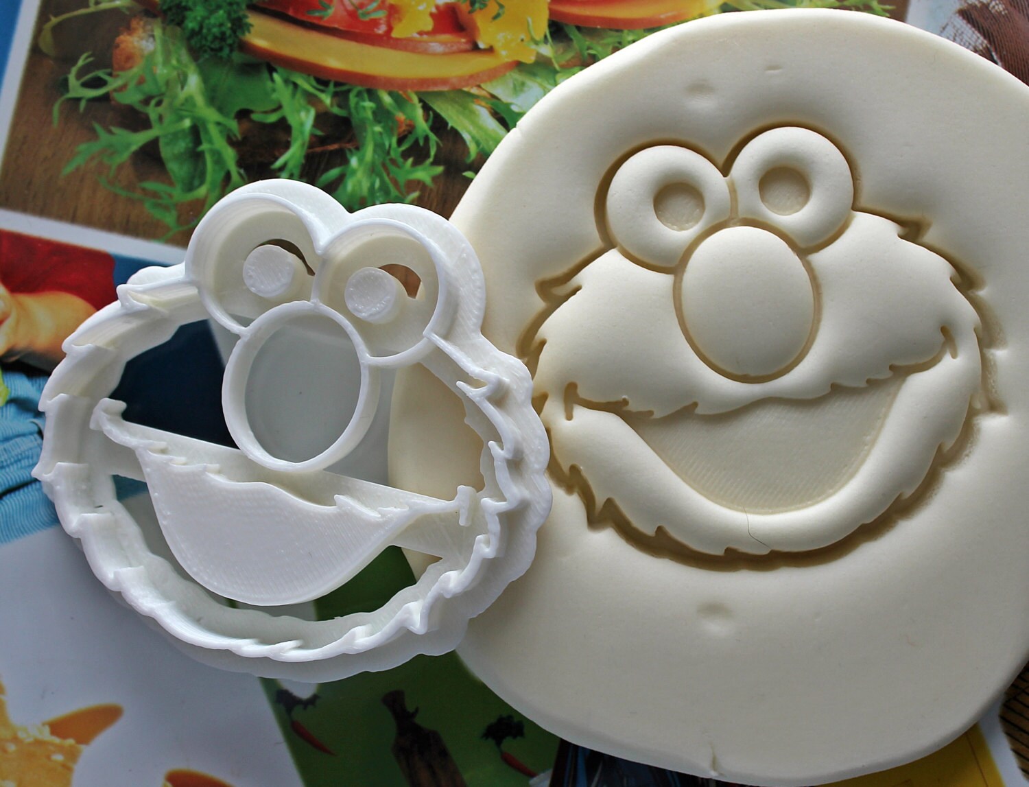 Elmo Sesame Street Cookie Cutter / Made From Biodegradable