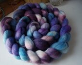 Corriedale Roving/ Top, Hand Dyed Wool for Spinning  and Felting, Domestic Corriedale Fiber, 4 oz  COR0027