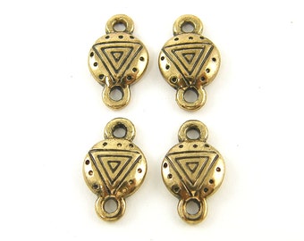 4 Pcs Antique Gold Tribal Jewelry Connector Bracelet Link Earring Finding |G6-1|4