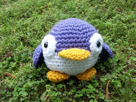 purple penguin stuffed animal