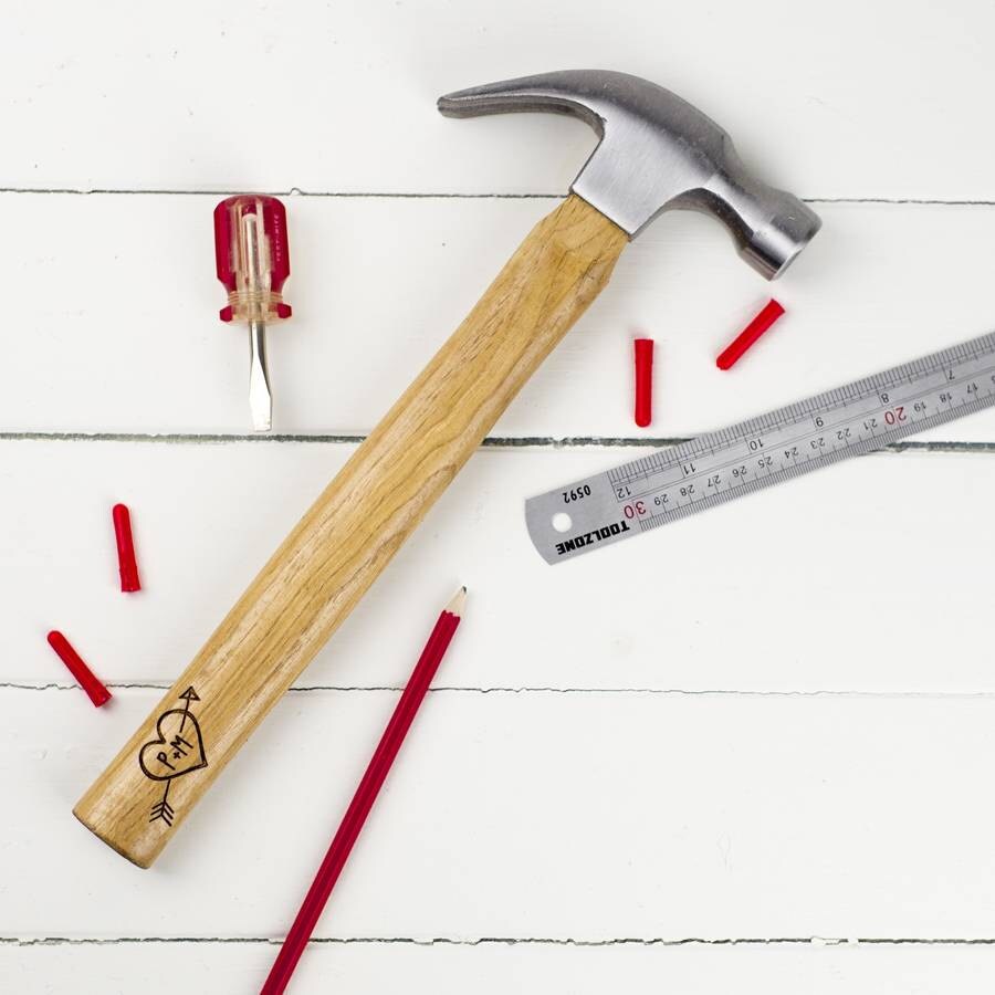 Hammer With Love Heart Personalised Valentine's Day