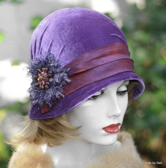 1920's Hats Vintage Style Flapper Hat Roaring 20s Hat