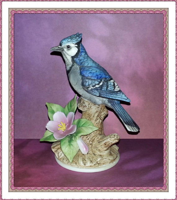 Blue Jay Bird Figurine Andrea By Sadek Blue Jay By Andrea