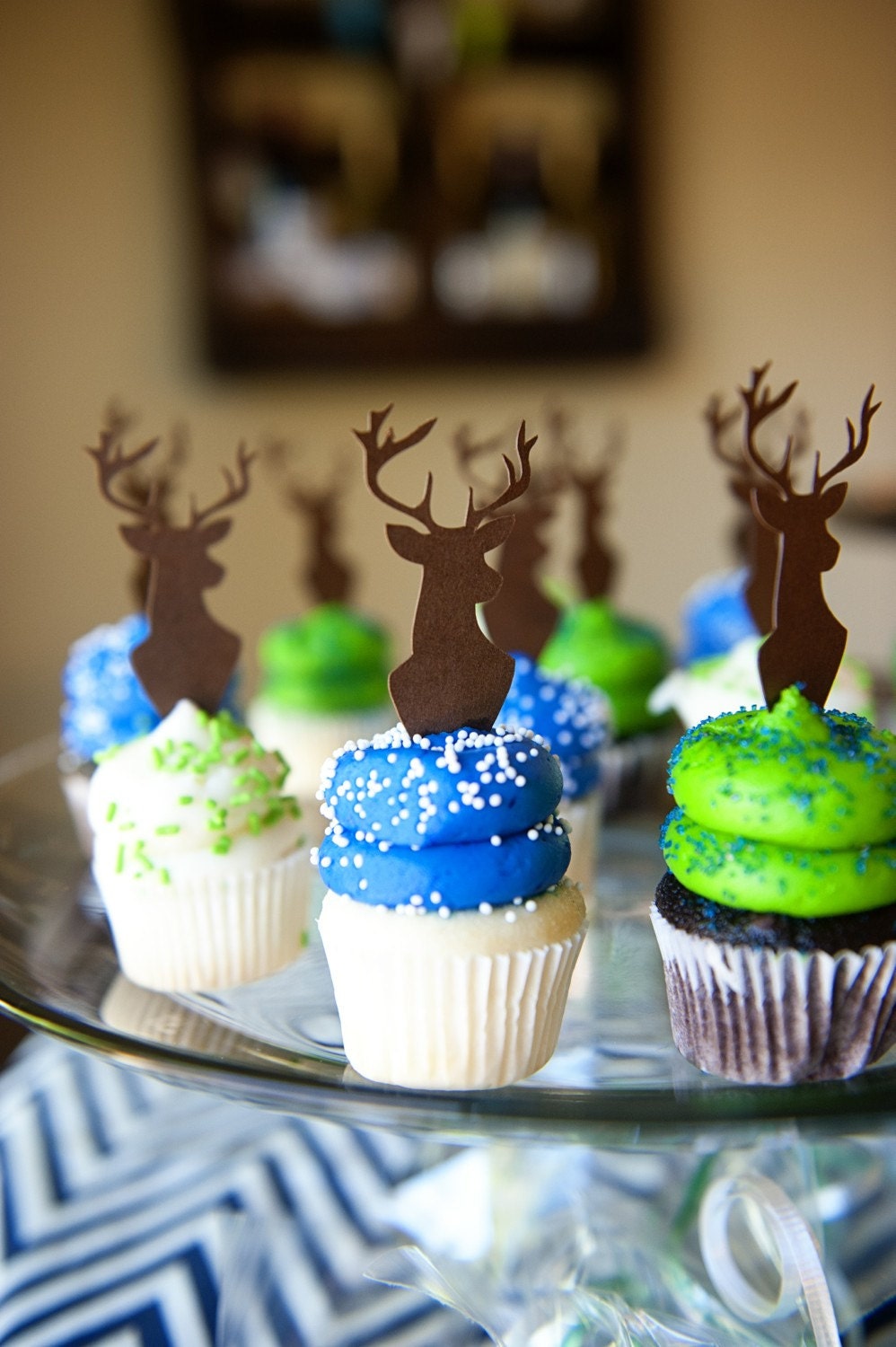 Deer Head Cupcake Toppers