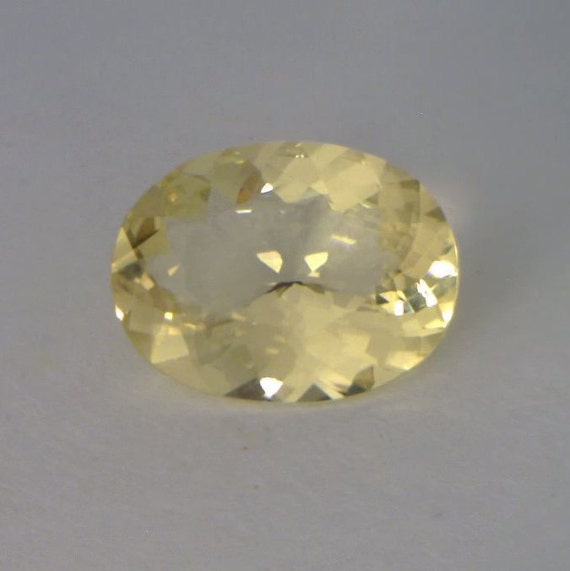 Yellow Oregon Sunstone Natural Untreated Gem 15x11mm Faceted