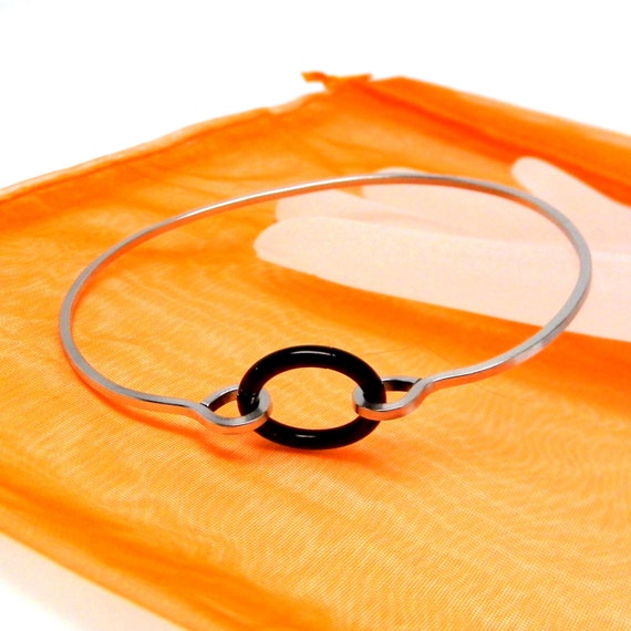 O Locking Male Slave Bracelet Stainless by MockingbirdLaneWire