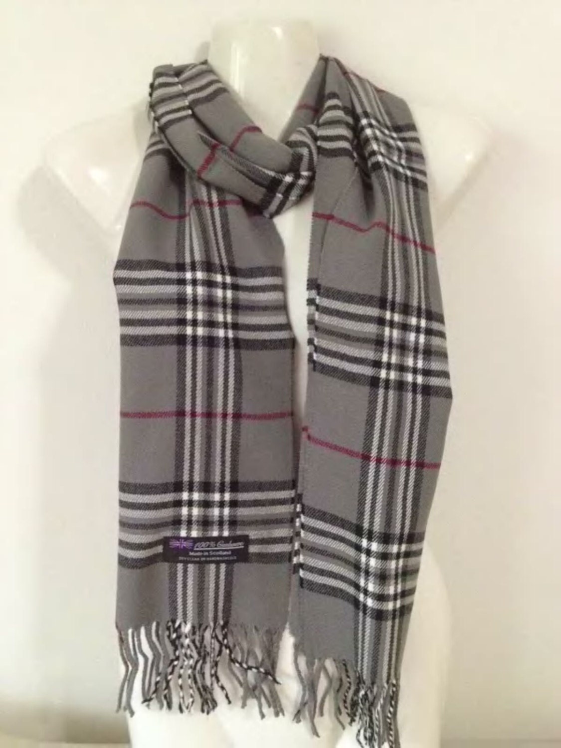 Scotland 100% Cashmere Scarf by SleekdoorDreamWeaver on Etsy