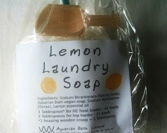 Lemon Laundry Soap - powdered laundry soap - plastic free