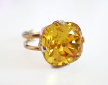 Popular items for square stone ring on Etsy