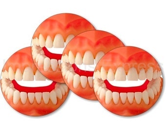 Teeth Coasters - Set of 4