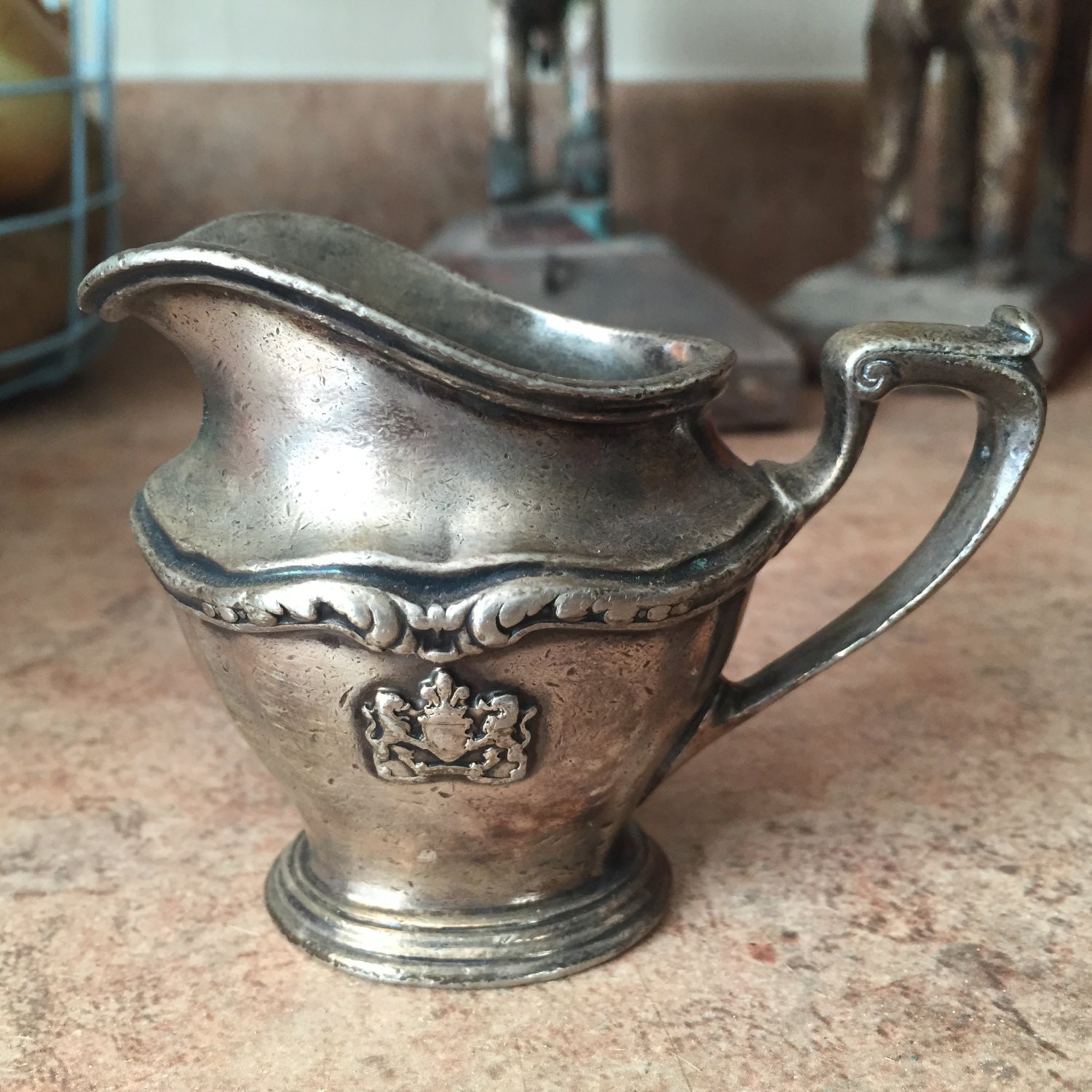 vintage silver solder hotel Congress creamer Reed & Barton