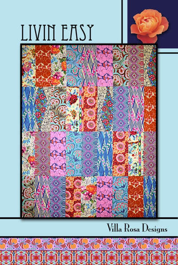 Livin Easy Quilt Pattern from Villa Rosa Designs