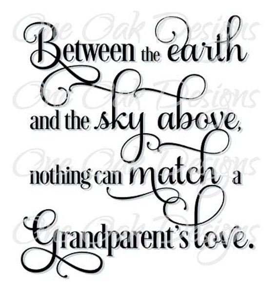 Download Grandparent's Love Quote Saying Cut File Digital Download ...