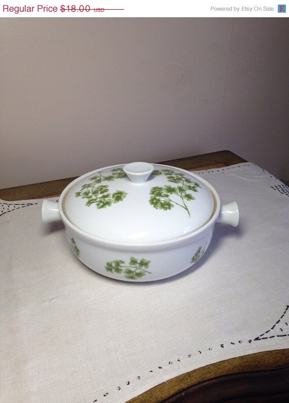 Anniversary Sale Oven To Table Cookware PARSLEY by violetsandgrace