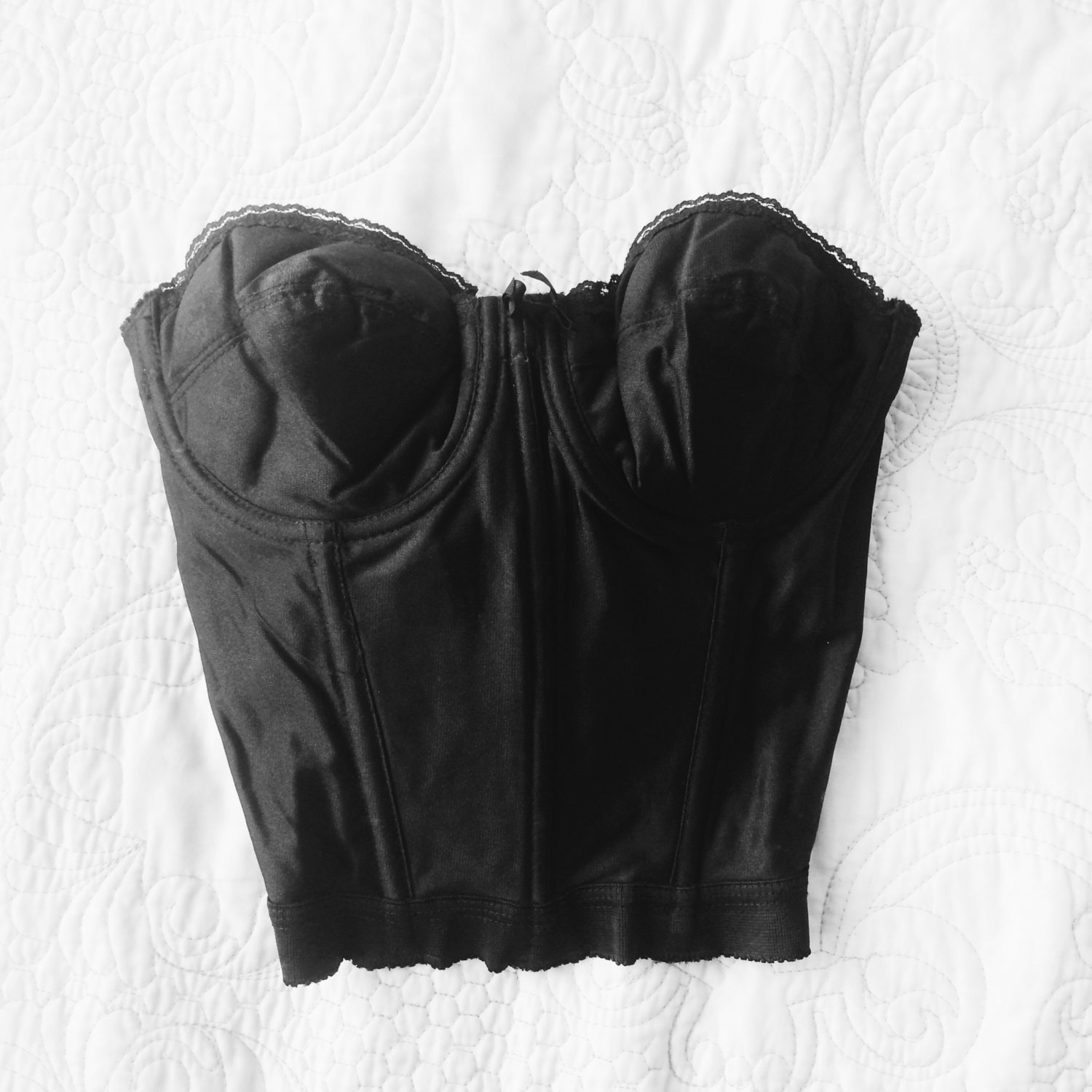 32B Black Strapless Bra Corset Bustier Lingerie Bralette Haute Juice