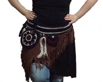 Stash Festival Utility Belt Crochet Pattern Hippie Gyspy Bohomian Boho PDF Digital Download