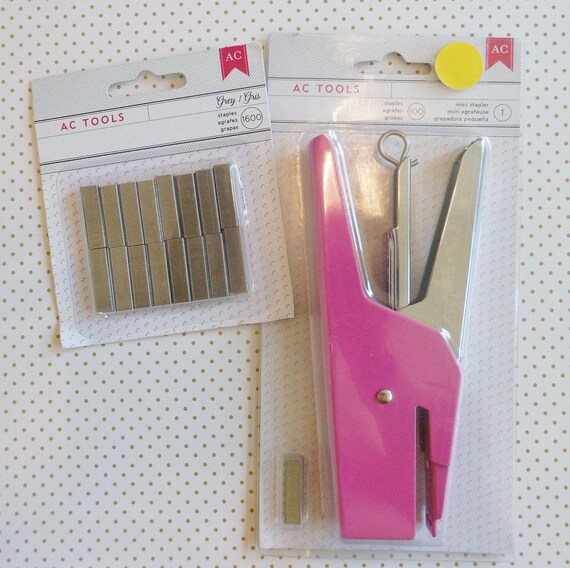 American Craft Mini Stapler and Stapler Set For Scrapbooking