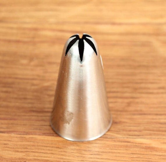 MidSize Closed Star Frosting Tip Rose by thebakersconfections