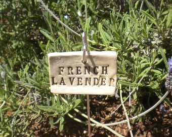 Handmade Ceramic French Lavender Plant Marker