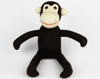Get Well Handmade Original Sock Monkey Stuffed Animal Doll Baby Toys Christmas Gift Birthday Toy
