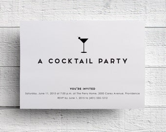 Cocktail Party Invitation, Corporate Event, Company Party, Company Event, Fundraiser Invite, Printable Invite, Charity Event