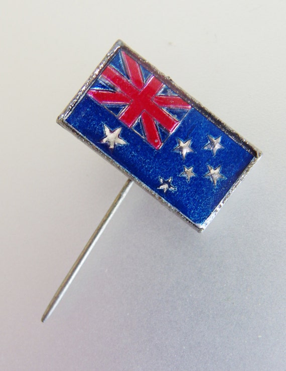Australian Flag Enamel Lapel Pin - Wear In Pride On 
