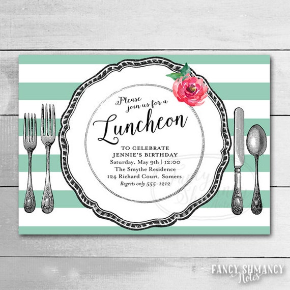 items-similar-to-printable-luncheon-invitation-mint-stripes-vintage