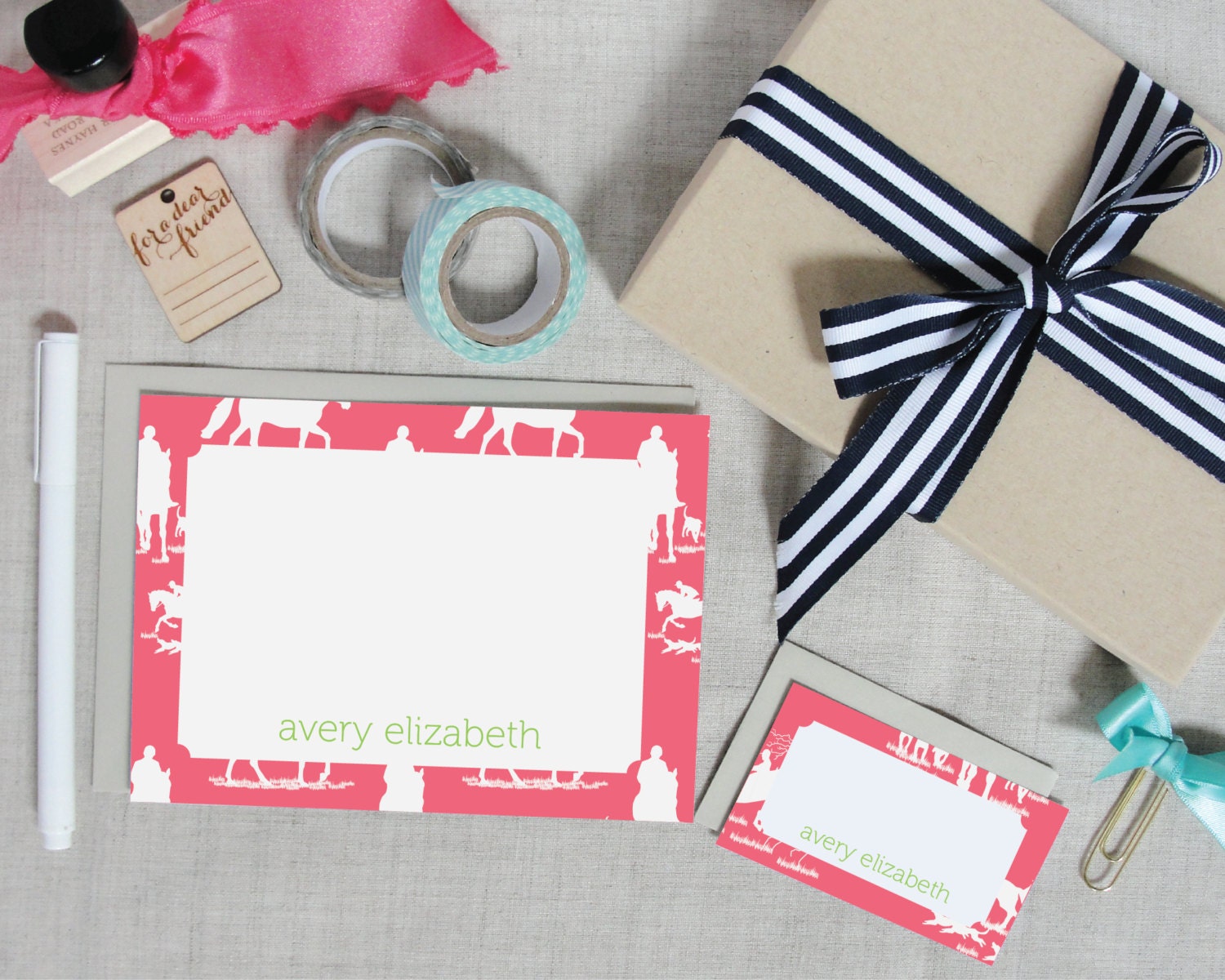 Personalized Boxed Stationery Set by MeredithColliePaper on Etsy