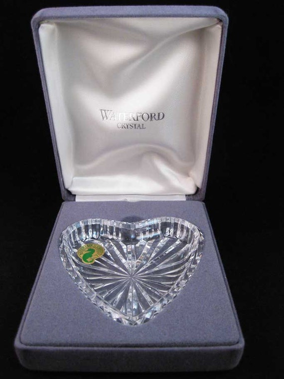 Waterford Crystal Heart Dish Made In Ireland SIGNED NIB