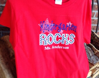 preschool rocks t shirt