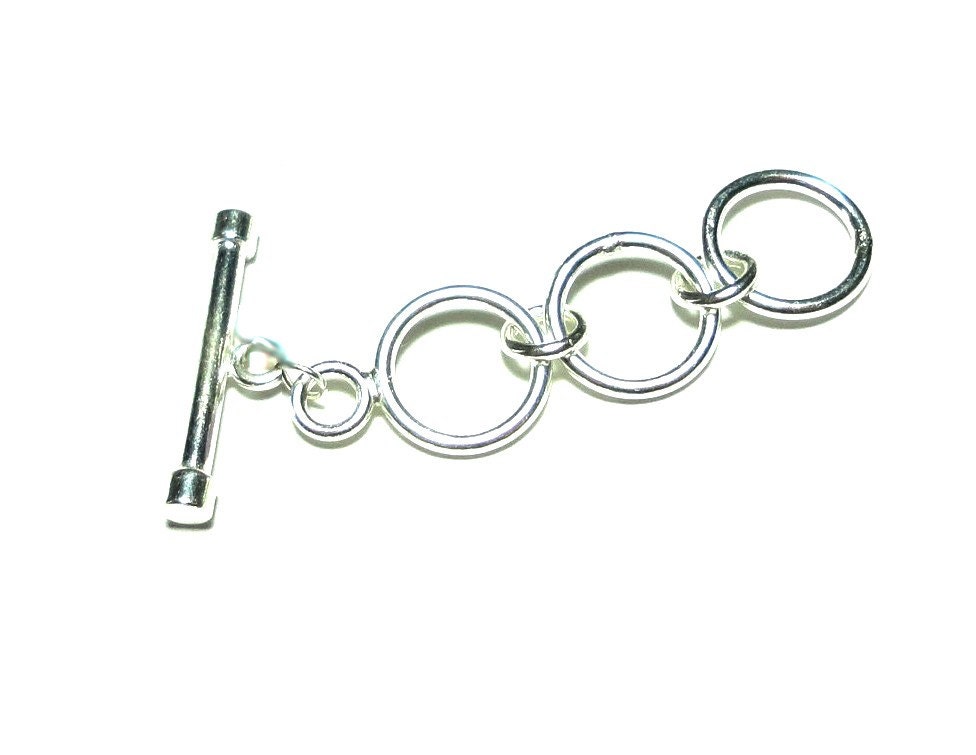 Toggle Necklace Extender 3X Adjustable Solid Sterling Silver