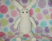 Easter Bunny White Amigurumi Rabbit