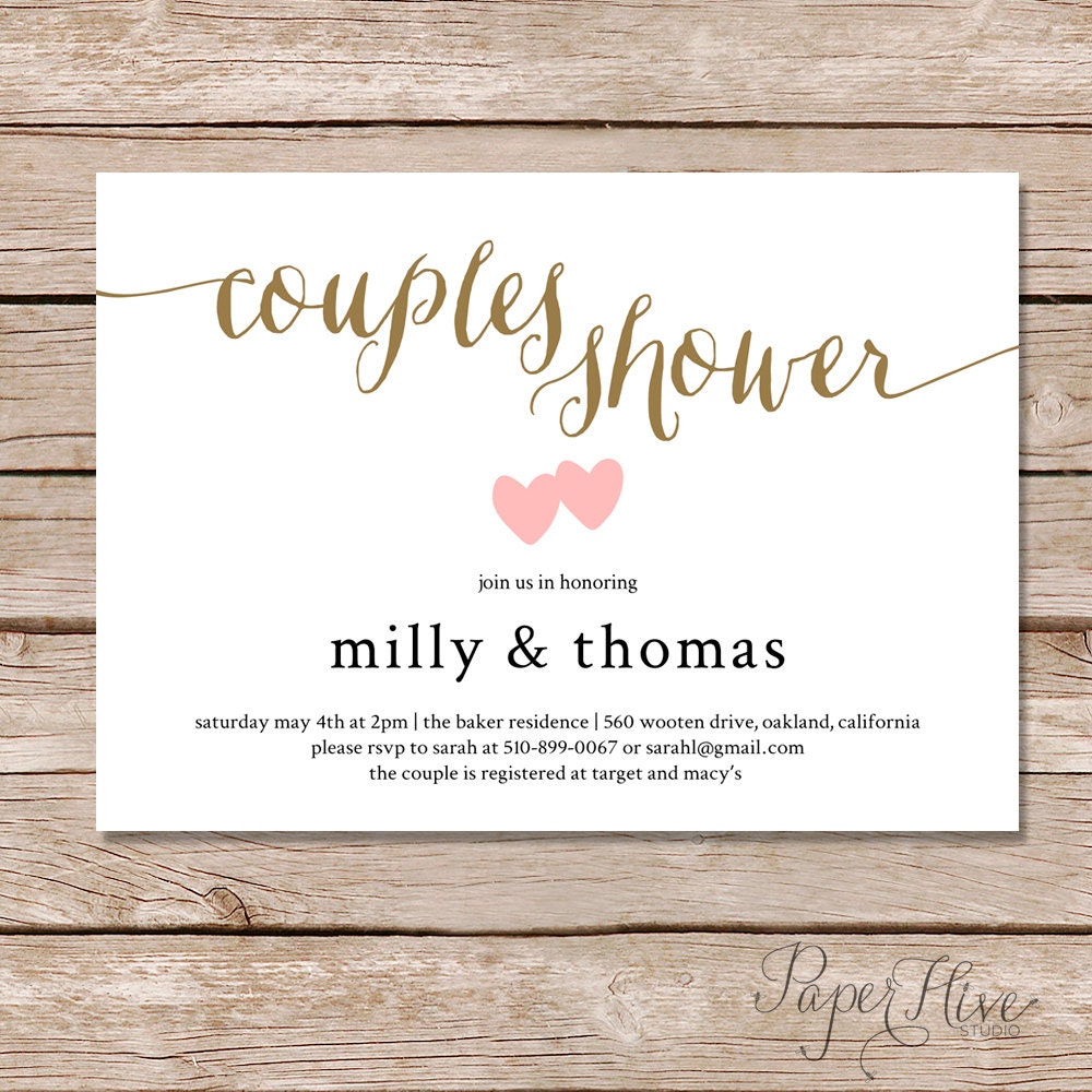 Couples Shower Invitations Template 7