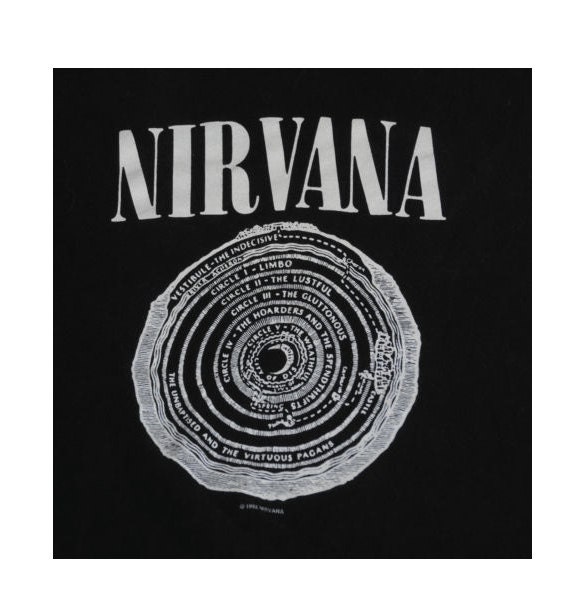 Vintage 1992 Nirvana Dantes Inferno Tshirt / Kurt by recollectvint