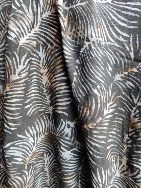 Rayon Batik Fashion Leaf Fabric by Island Batik by LaAntigua
