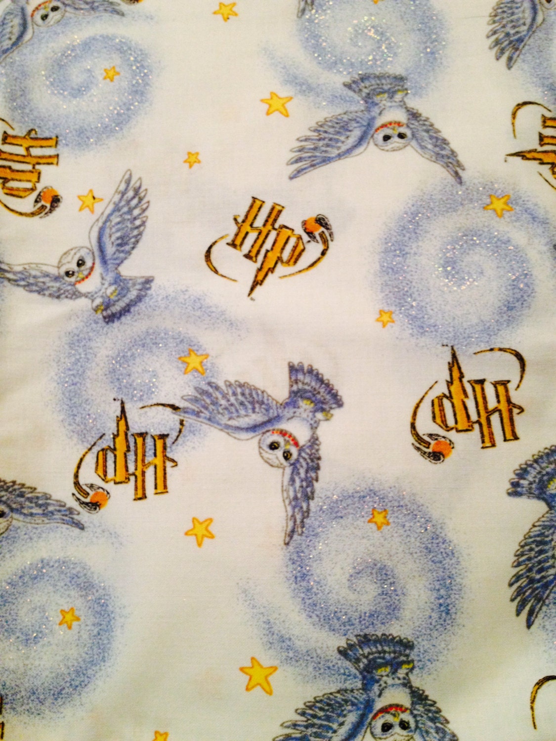 Rare Harry Potter Hedwig Owl Cotton Fabric