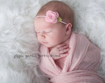 Baby Headband, Felt Flower Headband - Pick Your Own Posy - Baby Flower Headband, Baby Felt Headband, Newborn Headband, Toddler Headband