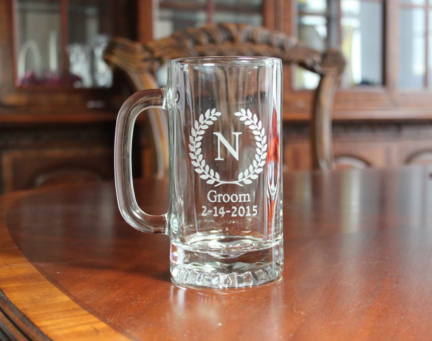 Set of 18 Engraved Beer Mugs Groomsman Gifts Groomsmen Beer