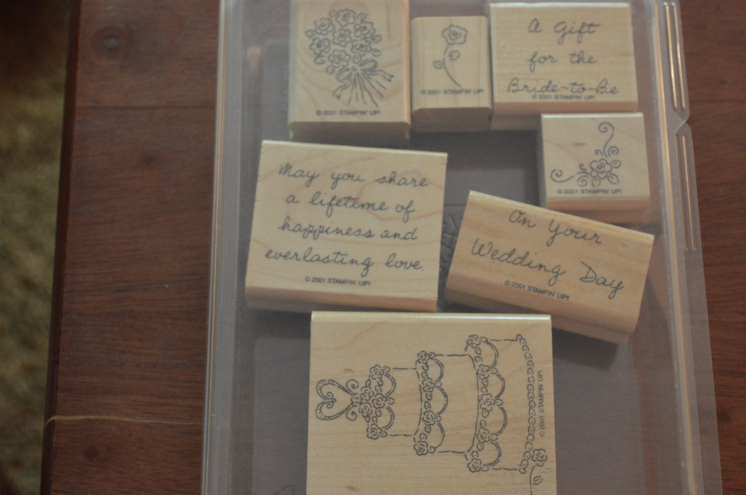 STAMPIN' UP RUBBER StampsWedding Day setset by KNIGHTLYTREASURES