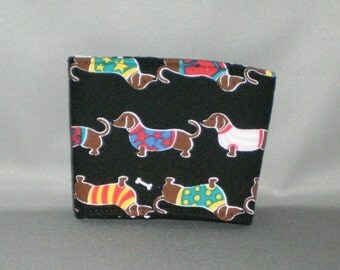 Coffee Cuff - Reusable Coffee Cup Sleeve - Coffee Cozy - Eco Friendly - Weenie Dog - Dachshund