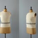 Vintage knit vest. 70s pale cream wool vest. mohair waistcoat