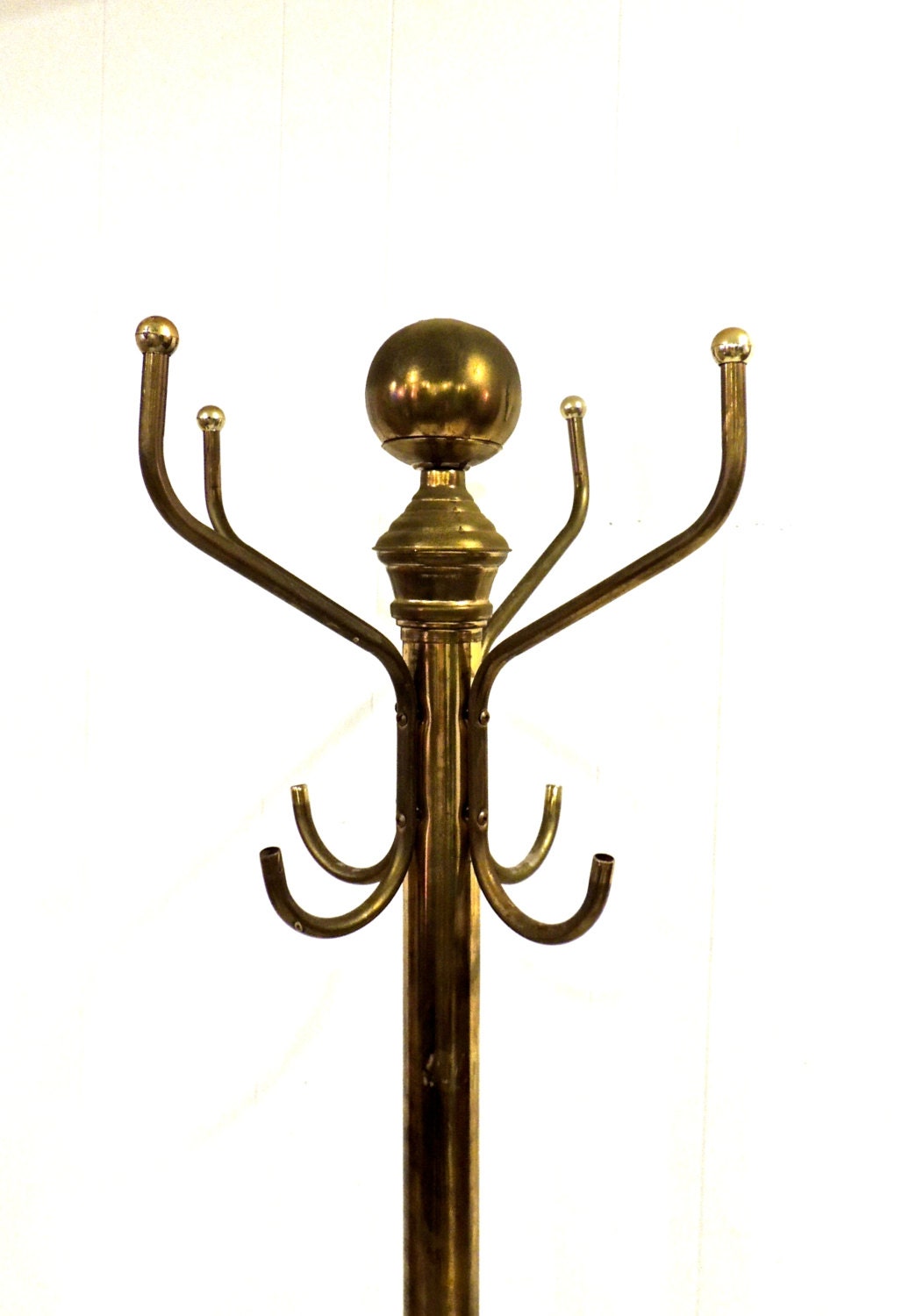 vintage brass hall tree 1950s60s mid century hollywood regency hat